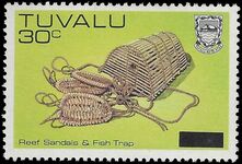 Tuvalu 1984 Reef Sandals provisional unmounted mint.