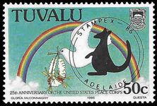 Tuvalu 1986 US Peace Corps unmounted mint.