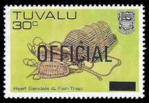 Tuvalu 1983-85 30c on 45c official unmounted mint.