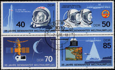 East Germany 1986 Manned Space Flight fine used.