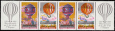 France 1983 Manned Flight double pair unmounted mint.