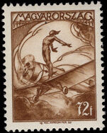 Hungary 1933 72p Spirit of Flight umounted mint.