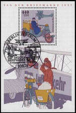 Germany 1997 Stamp Day souvenir sheet fine used.