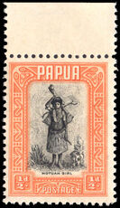 Papua 1932-40 ½d black and buff marginal unmounted mint.