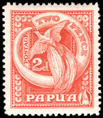 Papua 1932-40 2d red lightly mounted mint.