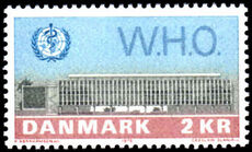 Denmark 1972 Inauguration of World Health Organization Building Copenhagen unmounted mint.