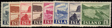 Iceland 1950-54 part set hinged.