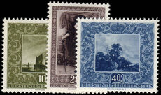 Liechtenstein 1951 Paintings mint lightly hinged.