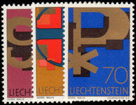 Liechtenstein 1967 Christian Symbols unmounted mint.