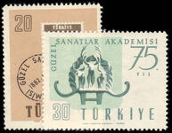 Turkey 1957 75th Anniv of Fine Arts Academy Istanbul unmounted mint.