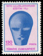 Turkey 1970 International Education Year unmounted mint.