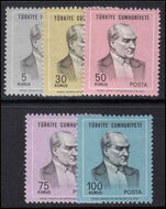 Turkey 1970-71 Ataturk set unmounted mint.