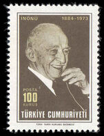 Turkey 1973 President Inonu's Death unmounted mint.