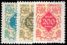 Turkey 1972 Officials unmounted mint.