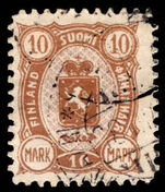 Finland 1889-94 10m brown and rose fine used.