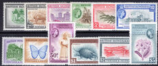 British Honduras 1953-62 set lightly mounted mint.