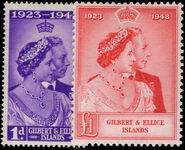 Gilbert & Ellice Islands 1948 Royal Silver Wedding unmounted mint.