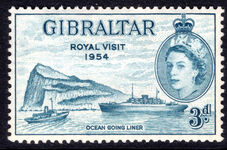 Gibraltar 1953 Royal Visit lightly mounted mint.