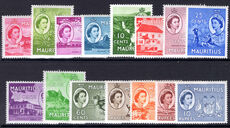 Mauritius 1953-53 set lightly mounted mint.