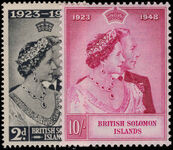 British Solomon Islands 1948 Royal Silver Wedding unmounted mint.