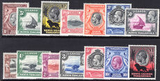 Kenya Uganda & Tanganyika 1935-37 set lightly mounted mint.