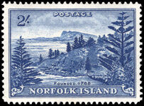 Norfolk Island 1947-59 2s deep blue lightly mounted mint.