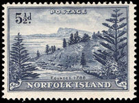 Norfolk Island 1947-59 5½d indigo lightly mounted mint.