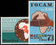Mauritius 1973 OCAM unmounted mint.