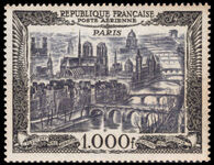 France 1949-50 1000f Paris air unmounted mint.
