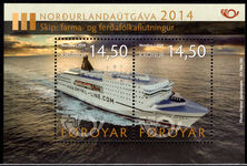 Faroe Islands 2014 Life at the Coast souvenir sheet unmounted mint.
