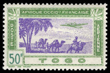 Togo 1942 50f air unmounted mint.