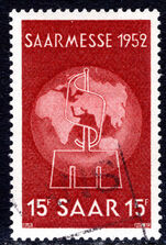 Saar 1952 Saar Fair fine used.