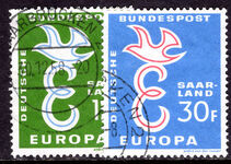 Saar 1958 Europa fine used.