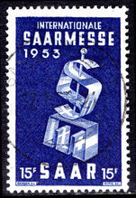 Saar 1953 Saar Fair fine used.
