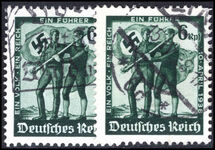 Third Reich 1938 Plebicite both printings fine used.