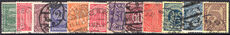 Third Reich 1920-22 Official set less 10pf orange fine used.