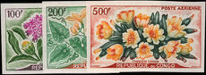Congo Brazzaville 1961 Flowers imperf unmounted mint.
