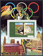 Comoro Islands 1976 Olympics souvenir sheet unmounted mint.