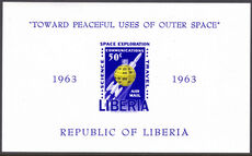 Liberia 1963 Space Exploration imperf souvenir sheet unmounted mint.