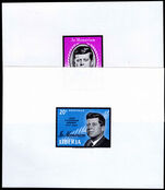 Liberia 1964 Kennedy set in imperf mini-sheets unmounted mint.