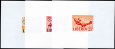 Liberia 1964 Olympics set in imperf mini-sheets unmounted mint.