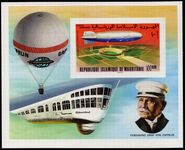 Mauritania 1976 Zeppelin souvenir sheet unmounted mint.