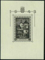 Croatia 1943 Zagreb souvenir sheet unmounted mint.