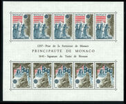 Monaco 1982 Europa souvenir sheet unmounted mint.