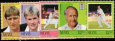 Nevis 1984 Cricketers 2nd series unmounted mint.