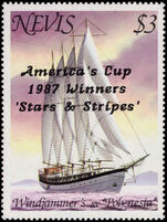 Nevis 1987 Americas Cup unmounted mint.