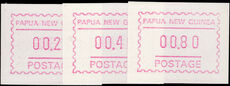 Papua New Guinea 1991 Rabaul Machine Labels unmounted mint.