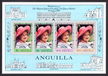 Anguilla 1980 80th Birthday of Queen Mother unmounted mint souvenir sheet.