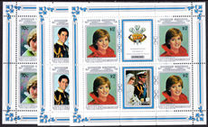 Aitutaki 1982 Prince William (2nd) sheetlets unmounted mint.