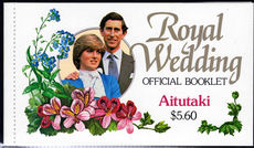 Aitutaki 1982 Royal Wedding bookle unmounted mint.